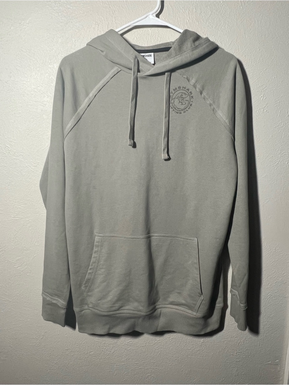 Men’s Gymshark Legacy oversized Olive Green Hoodie with Logo size XS